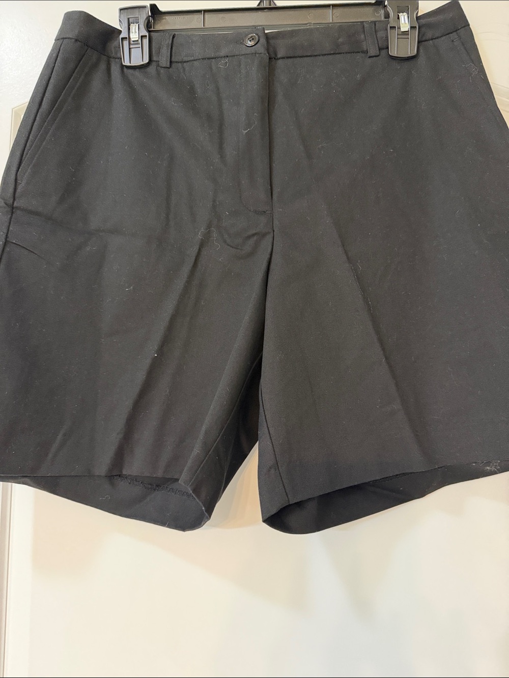 Kim Rogers Black Flat-Front Women's Tailored Shorts